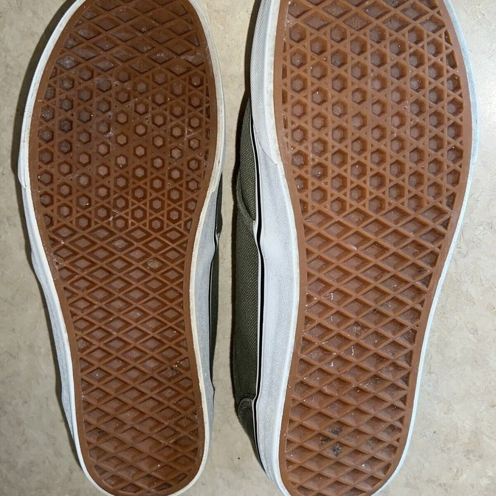 VANS NICE ARMY GREEN LOW SNEAKERS - MENS SZ 9 - Picture 7 of 8
